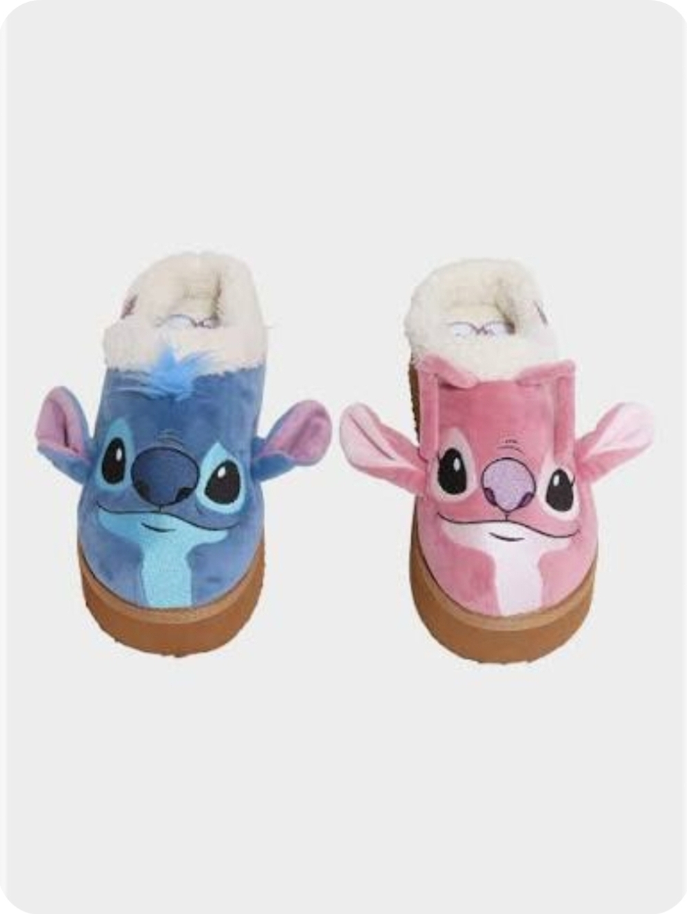 Disney Stitch & Angel Mismatch Platform Slippers (11-12)